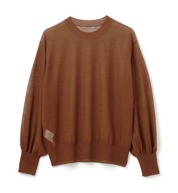BEIGE,「【洗える】CADDO / シアーウールクルーネックトップス」|ニット・セーター|
