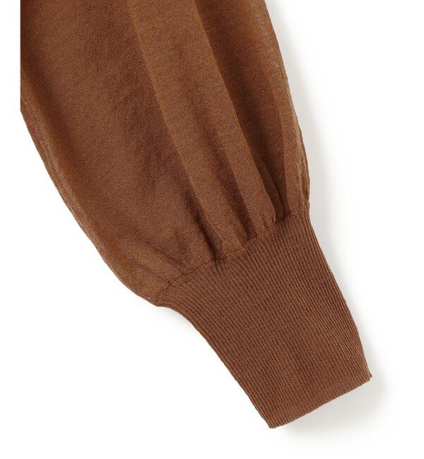 BEIGE,「【洗える】CADDO / シアーウールクルーネックトップス」|ニット・セーター|