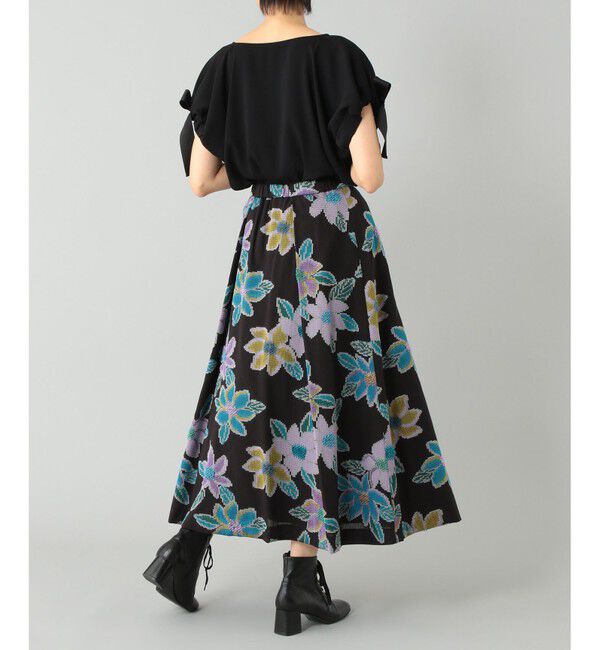 GRACE CONTINENTAL「モザイクジャガードタックスカート」|スカート|