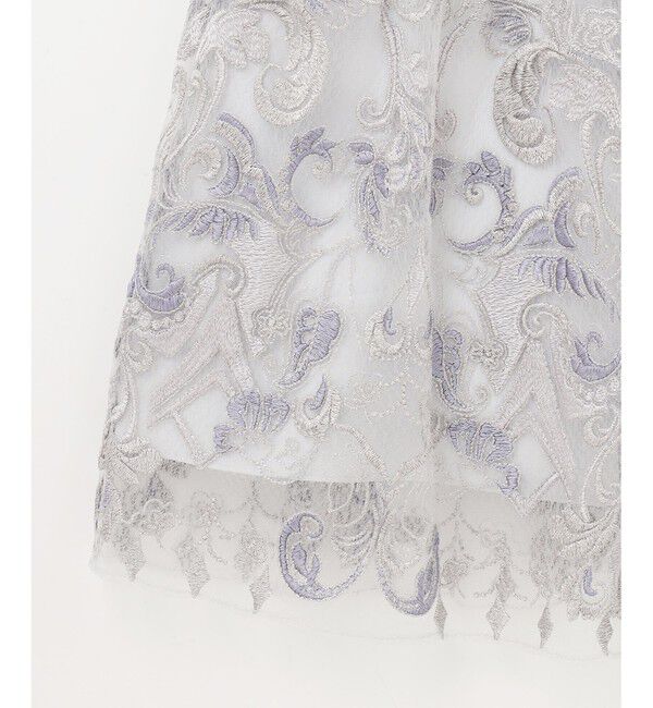 GRACE CONTINENTAL「ラメオーナメントミニドレス」|ドレス|