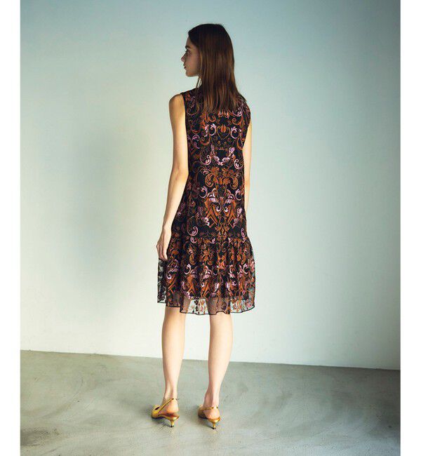 GRACE CONTINENTAL「ラメオーナメントミニドレス」|ドレス|