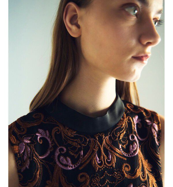 GRACE CONTINENTAL「ラメオーナメントミニドレス」|ドレス|