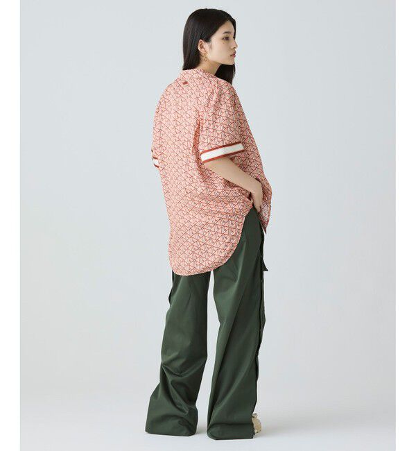 LACOSTE「ウィメンズオープンカラーモノグラムシャツ」|シャツ・ブラウス|