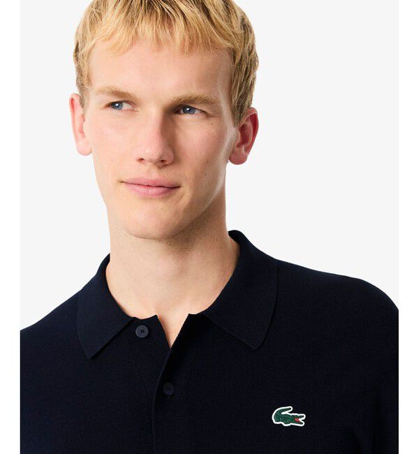 LACOSTE「ミニマルゴルフポロニットシャツ」|ニット・セーター|