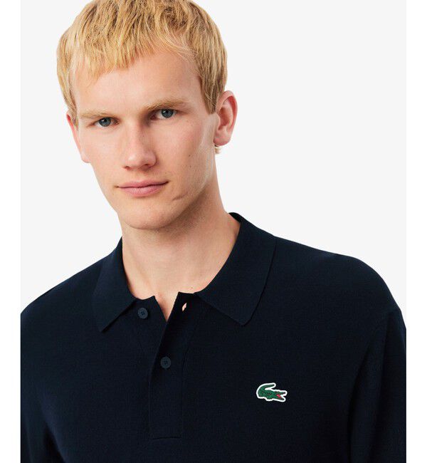 LACOSTE「ミニマルゴルフポロニットシャツ」|ニット・セーター|