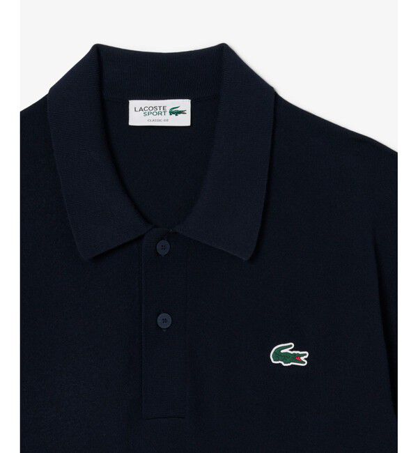 LACOSTE「ミニマルゴルフポロニットシャツ」|ニット・セーター|
