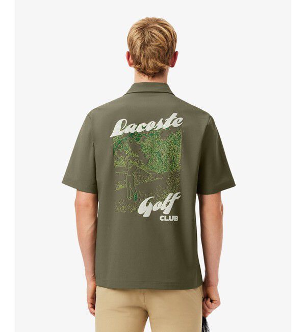LACOSTE「ラコステゴルフウルトラドライボタンシャツ」|シャツ・ブラウス|オリーブ
