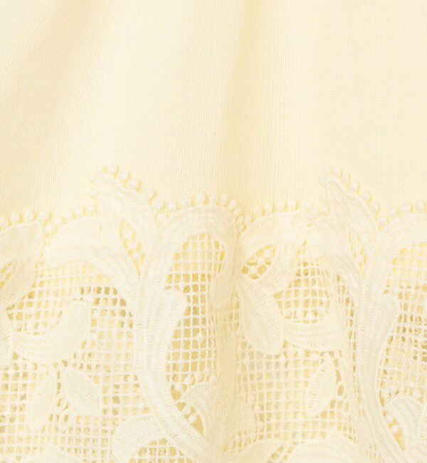 NOLLEY'S「《手洗い可能》レース付きペプラムベスト」|ベスト・ジレ|