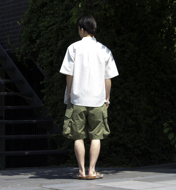 GLOSTER「【GLOSTER/グロスター】シアサッカー ボタンダウン半袖シャツ」|シャツ・ブラウス|