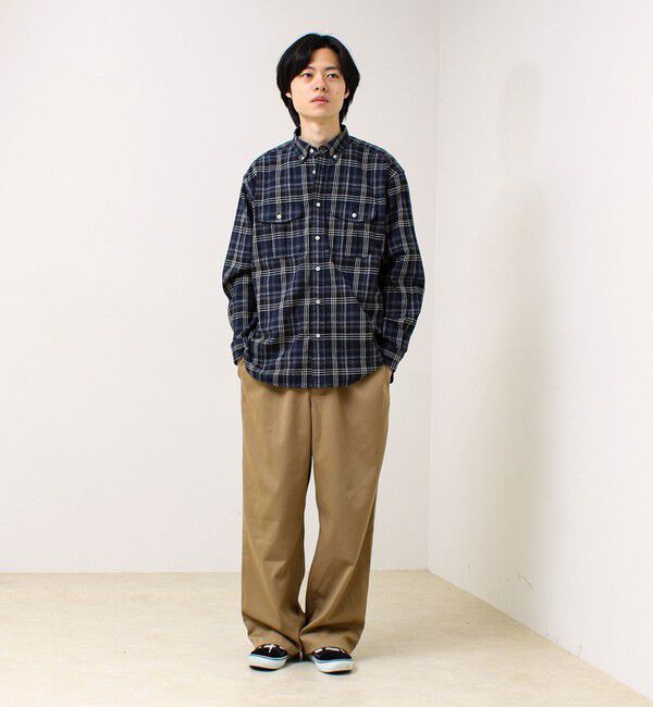 GLOSTER「【BOY ASTLAD刺繍】 フラップポケット ボタンダウンネルシャツ」|シャツ・ブラウス|