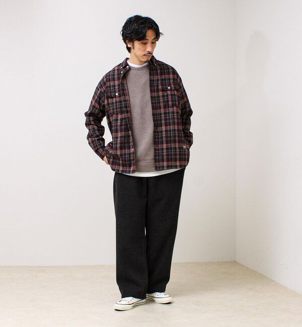 GLOSTER「【BOY ASTLAD刺繍】 フラップポケット ボタンダウンネルシャツ」|シャツ・ブラウス|