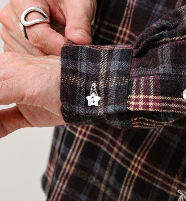 GLOSTER「【BOY ASTLAD刺繍】 フラップポケット ボタンダウンネルシャツ」|シャツ・ブラウス|