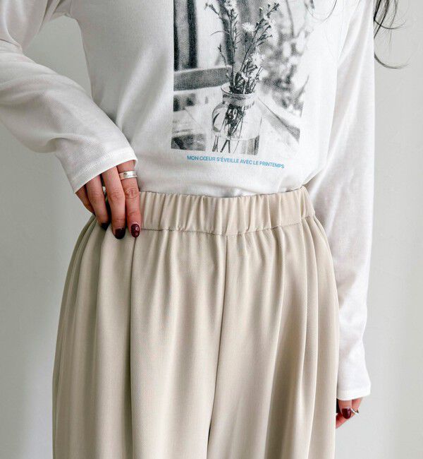 fredy emue「【ラクなのにきちんと見え】シャラリツイル イージーパンツ」|チノ|