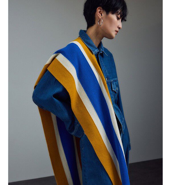 SALON adam et rope'「【HIGHLAND2000（ハイランド2000）】college scarf / カレッジマフラー」|マフラー|カラシ系(89)