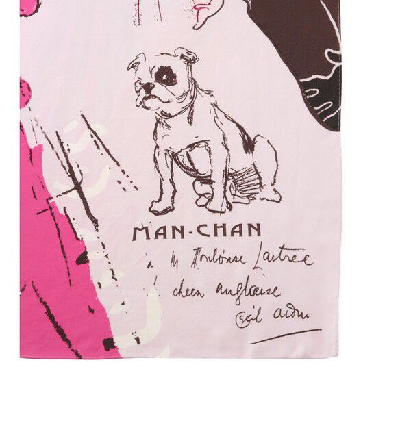 ROPE「ロートレックグラフィカル シルクスカーフ/Lサイズ」|バンダナ・スカーフ|