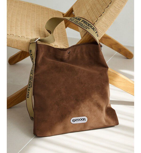ROPE PICNIC PASSAGE「【OUTDOOR PRODUCTS/アウトドアプロダクツ別注】スウェード調2WAYトートバッグ」|トートバッグ|ブラウン系(22)