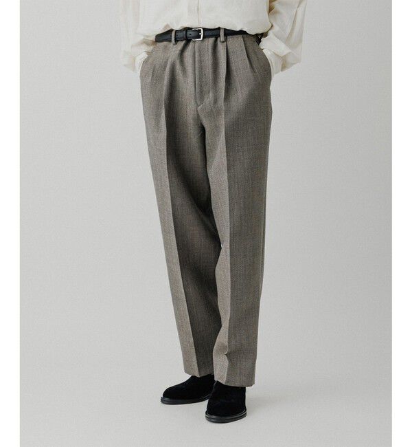 ADAM ET ROPE'「ダブルフェイス シャークスキンスラックス」|スラックス|