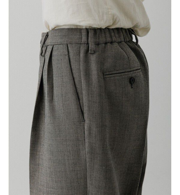 ADAM ET ROPE'「ダブルフェイス シャークスキンスラックス」|スラックス|