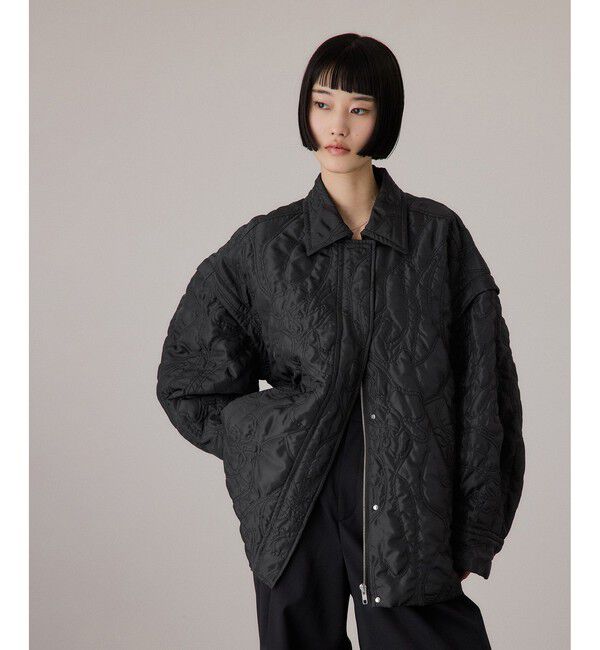 ADAM ET ROPE'「2WAYキルティングシャツジャケット」|ブルゾン・スタジャン|