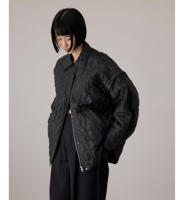 ADAM ET ROPE'「2WAYキルティングシャツジャケット」|ブルゾン・スタジャン|