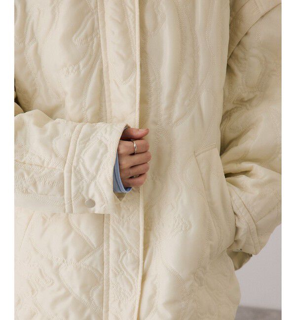 ADAM ET ROPE'「2WAYキルティングシャツジャケット」|ブルゾン・スタジャン|