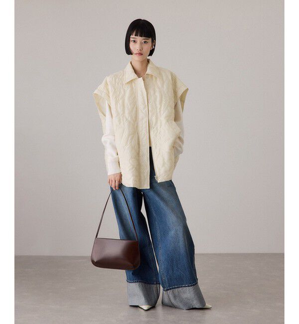 ADAM ET ROPE'「2WAYキルティングシャツジャケット」|ブルゾン・スタジャン|