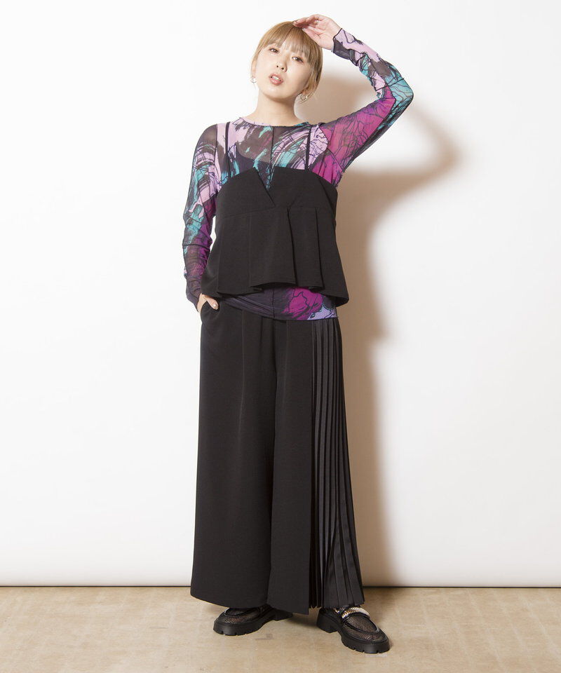  「メロー切替長袖Tシャツ」|Tシャツ・カットソー|