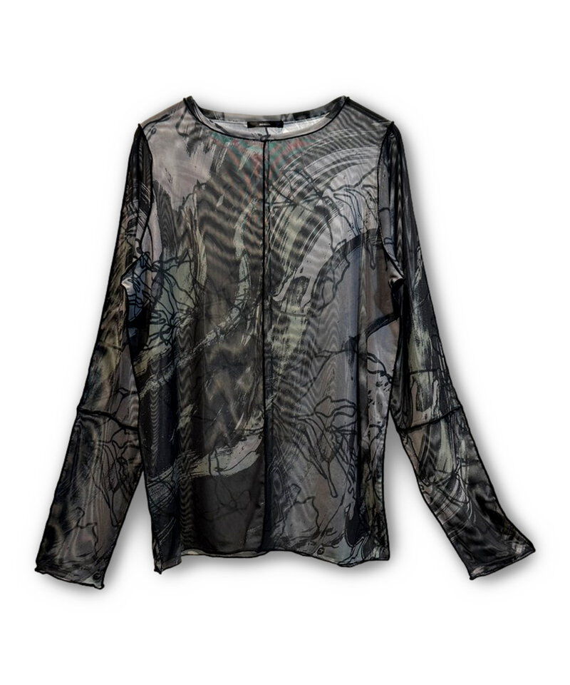  「メロー切替長袖Tシャツ」|Tシャツ・カットソー|