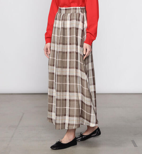 ONEIL OF DUBLIN「O'NEIL OF DUBLIN | リネン フレアロングスカート WOMEN」|スカート|