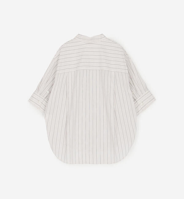 GYMPHLEX「Gymphlex | コットンタイプライター ストライプボタンダウンシャツ WOMEN」|シャツ・ブラウス|