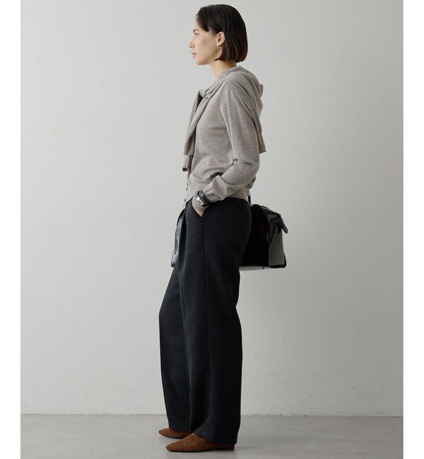 THE PAUSE「【THE PAUSE】ツイードタックパンツ」|チノ|