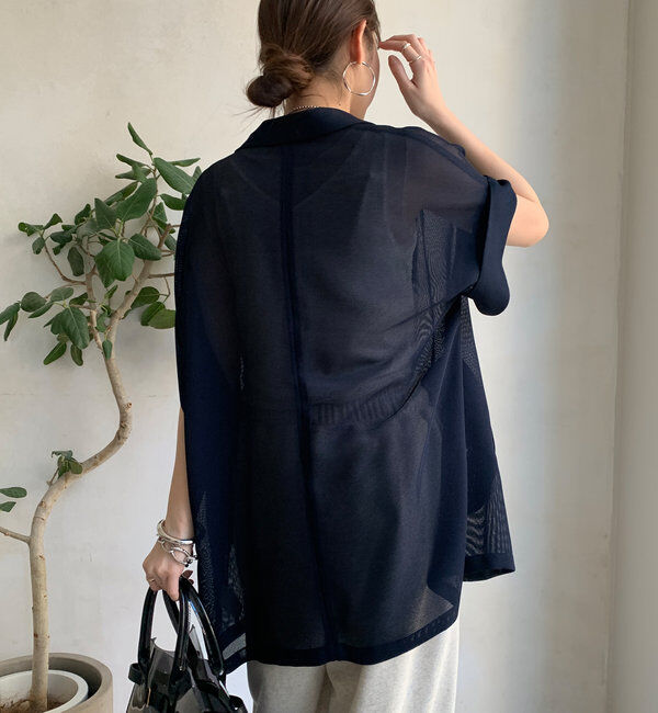  「メッシュ半袖ジャケット」|テーラードジャケット|