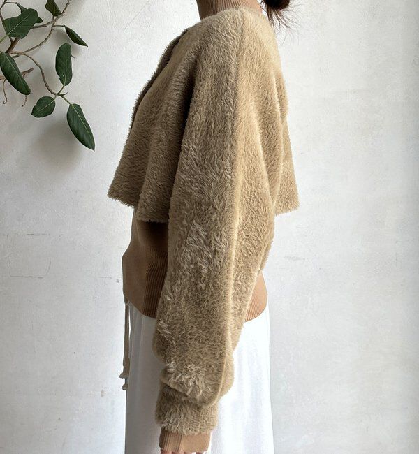  「【セットアイテム/WEB限定】フェザーヤーンカーディガン＋ニット」|ニット・セーター|
