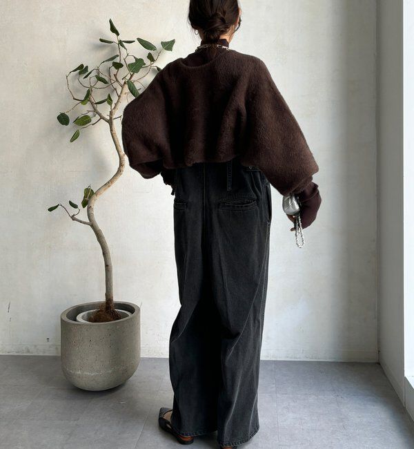  「【セットアイテム/WEB限定】フェザーヤーンカーディガン＋ニット」|ニット・セーター|