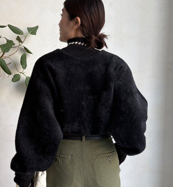  「【セットアイテム/WEB限定】フェザーヤーンカーディガン＋ニット」|ニット・セーター|