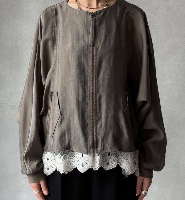  「【WEB限定】バックギャザーフリルブルゾン」|ブルゾン・スタジャン|