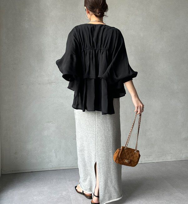  「【WEB限定】バックギャザーフリルブルゾン」|ブルゾン・スタジャン|