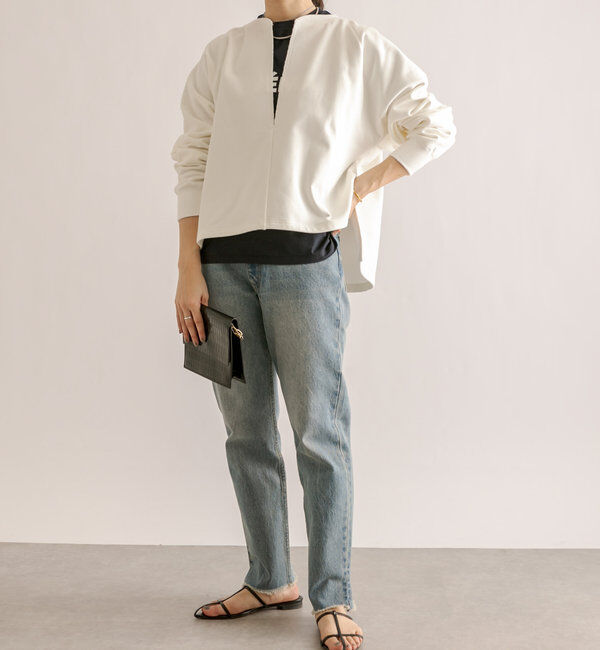  「【大人が着やすい】キーネックオーバースウェット」|Tシャツ・カットソー|