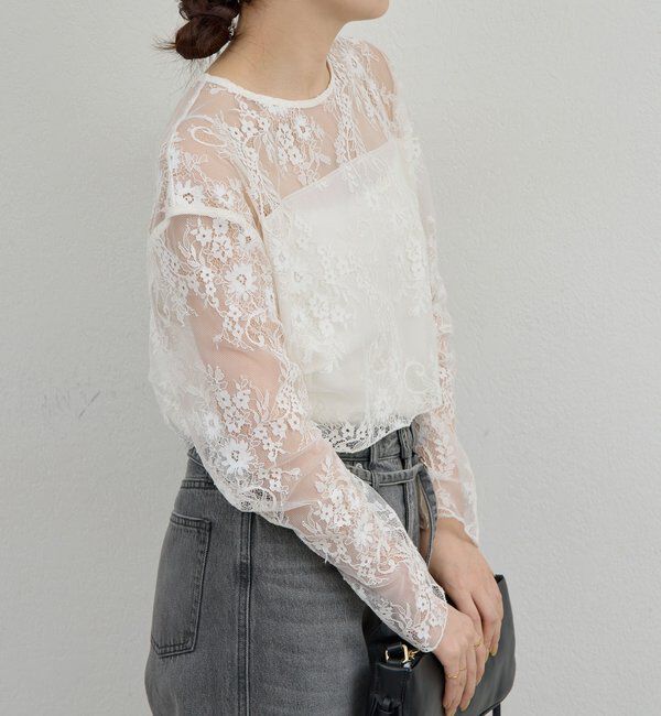  「レイヤードレースブラウス」|シャツ・ブラウス|