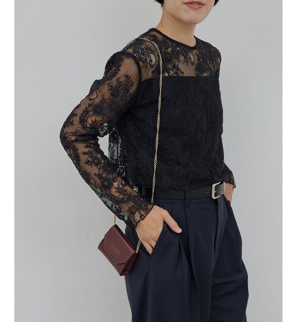  「レイヤードレースブラウス」|シャツ・ブラウス|