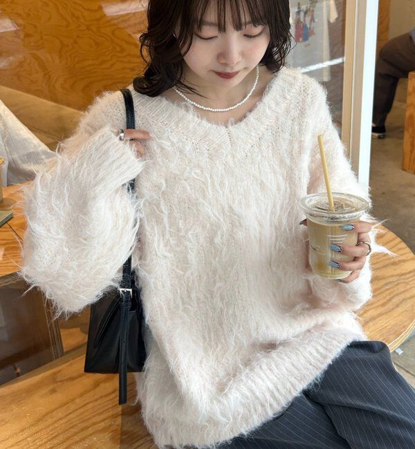  「ふわふわシャギーニット」|ニット・セーター|