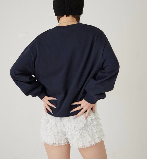  「【UNISEX】Sourcream スタッズクルースウェット」|Tシャツ・カットソー|