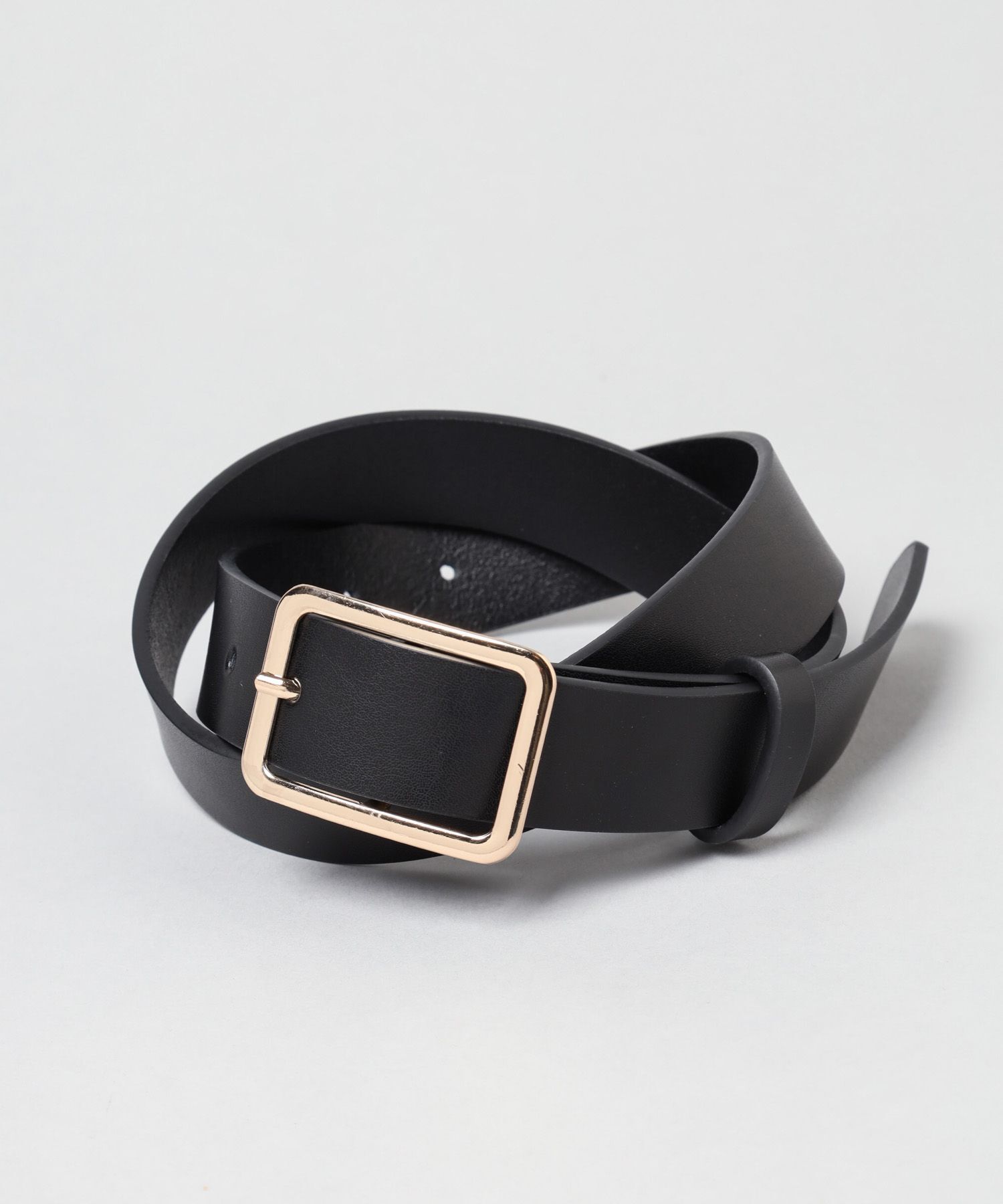 A part by 「レザースクエアベルト」|ベルト|ブラック