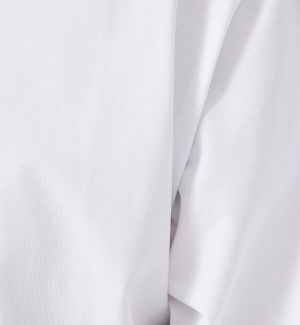 ABAHOUSE「【通年生地使用】シルケット天竺ワイドリブ 半袖Tシャツ」|Tシャツ・カットソー|