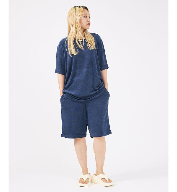 ABAHOUSE「【FRUIT OF THE LOOM/フルーツ オブ ザ ルーム】パイルルームウ」|Tシャツ・カットソー|ネイビー