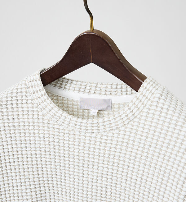 ABAHOUSE「【立体ビッグワッフル】 長袖Tシャツ」|Tシャツ・カットソー|