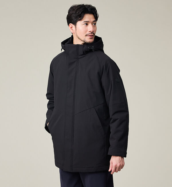 ABAHOUSE「【SMART CLOSET】フーデッド スタンドブルゾン」|ブルゾン・スタジャン|ブラック