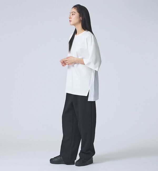 ABAHOUSE「【FORTUNA /フォルトゥナ】DockingCrewNeckTee/ドッキン」|Tシャツ・カットソー|