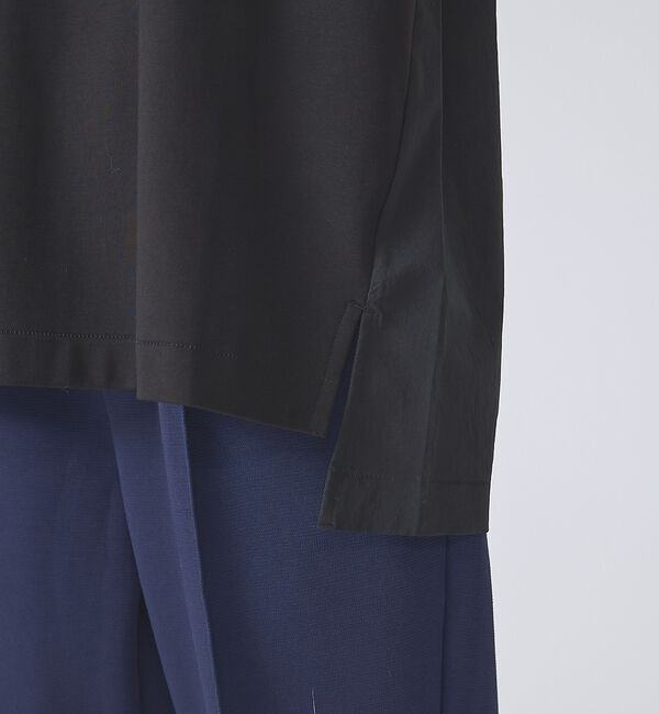 ABAHOUSE「【FORTUNA /フォルトゥナ】DockingCrewNeckTee/ドッキン」|Tシャツ・カットソー|