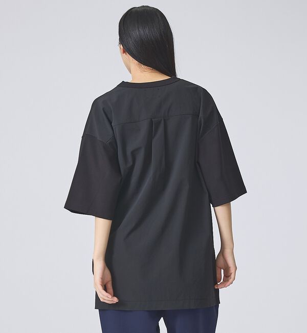 ABAHOUSE「【FORTUNA /フォルトゥナ】DockingCrewNeckTee/ドッキン」|Tシャツ・カットソー|